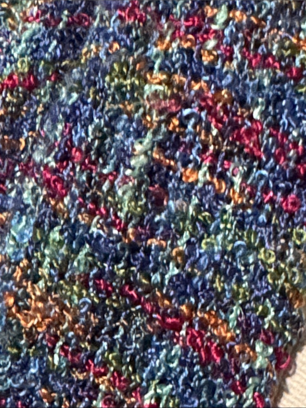 Made in Ireland Lightweight Scarf-EUC-Brightly Colored Plaid-Blue Tones-Silky - Picture 3 of 14